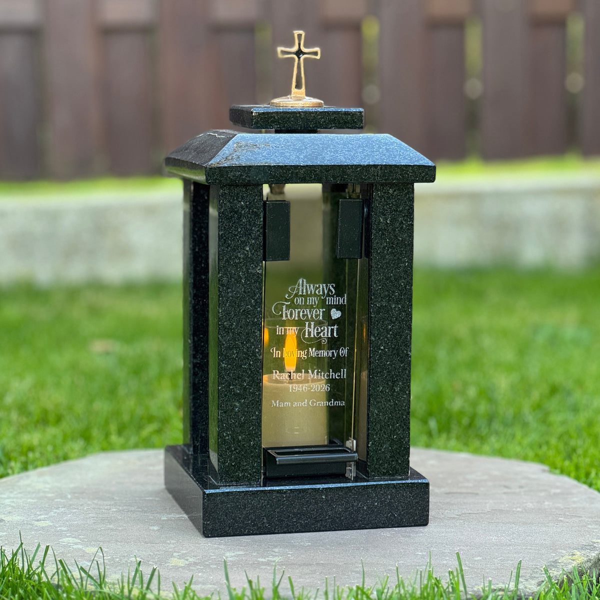 Grave Granite Lantern