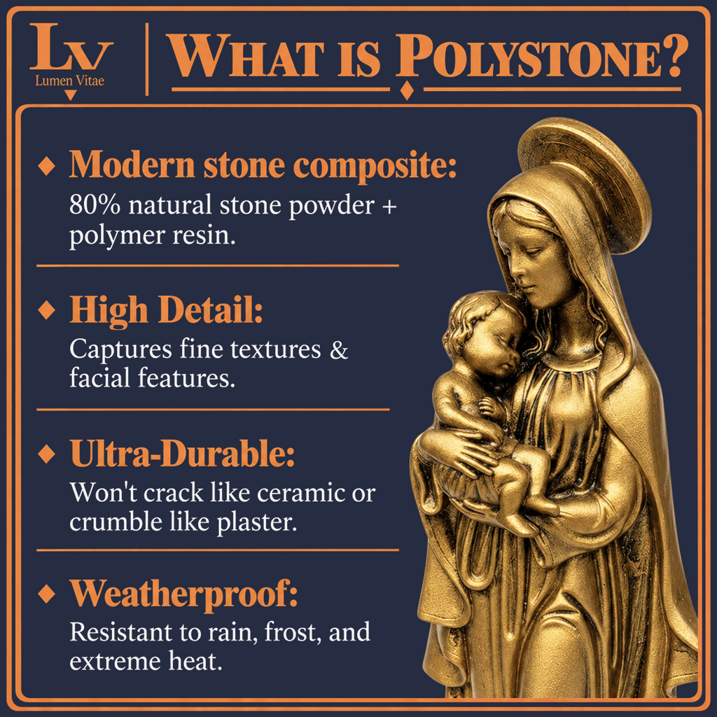 Polystone’owa figura anioła z krzyżem