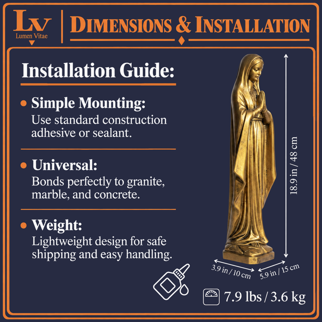 Blessed Mother Statue for Cemetery