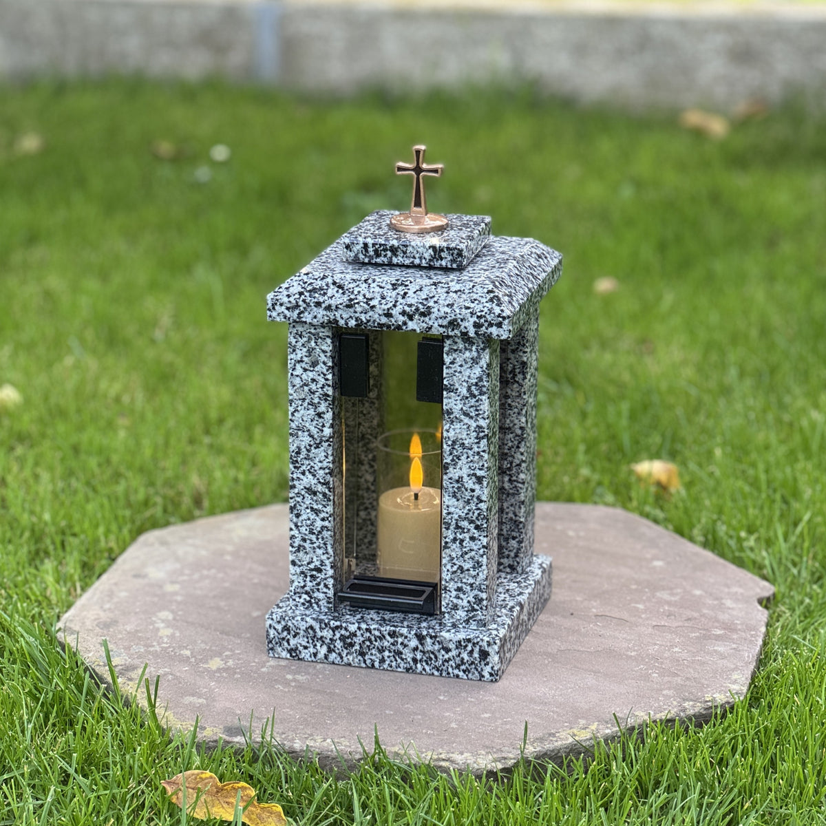Personalized Granite Grave Lantern