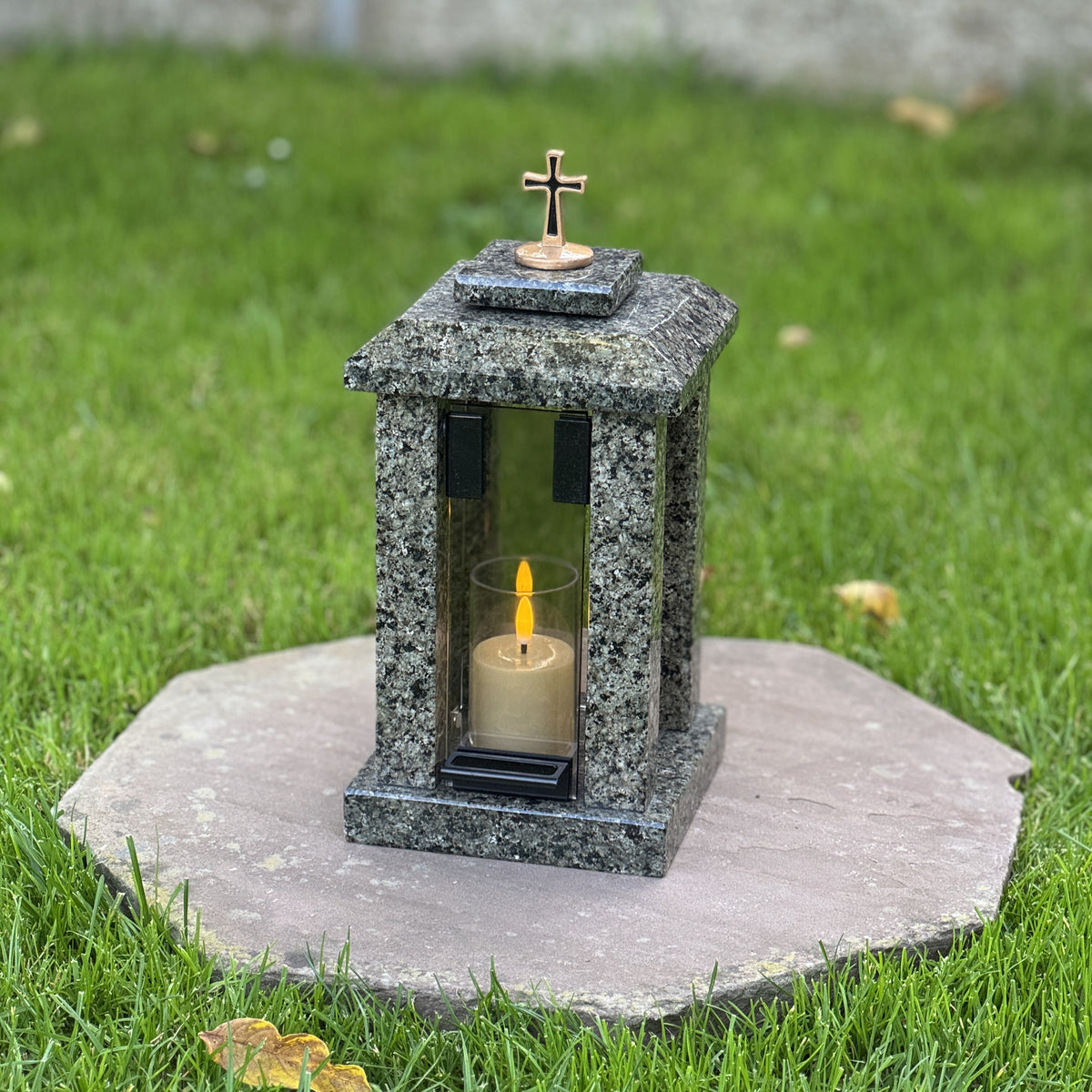 Personalized Granite Grave Lantern