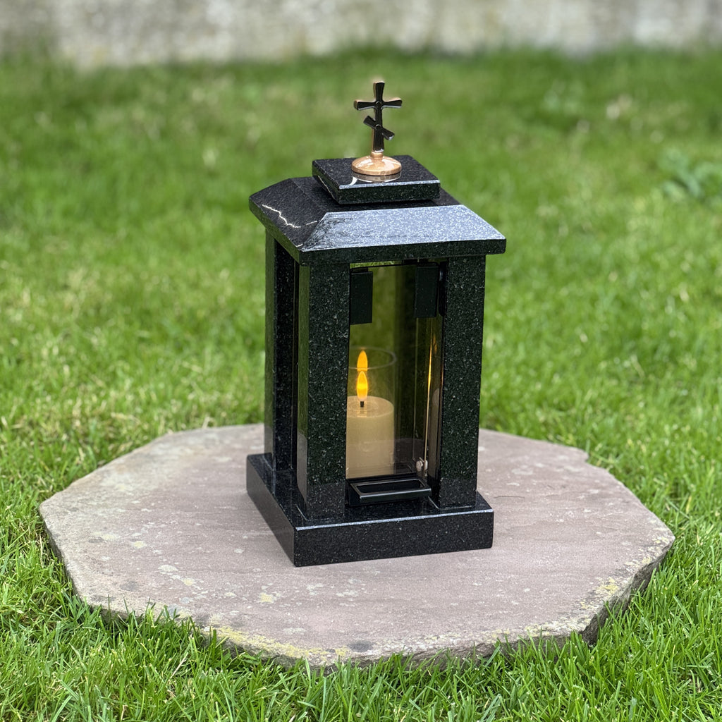 Personalized Granite Grave Lantern