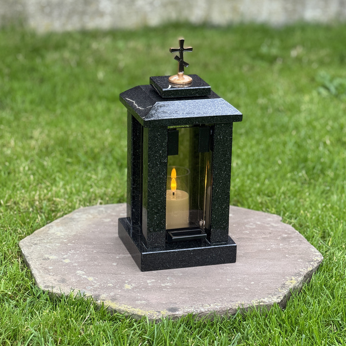 Personalized Granite Grave Lantern