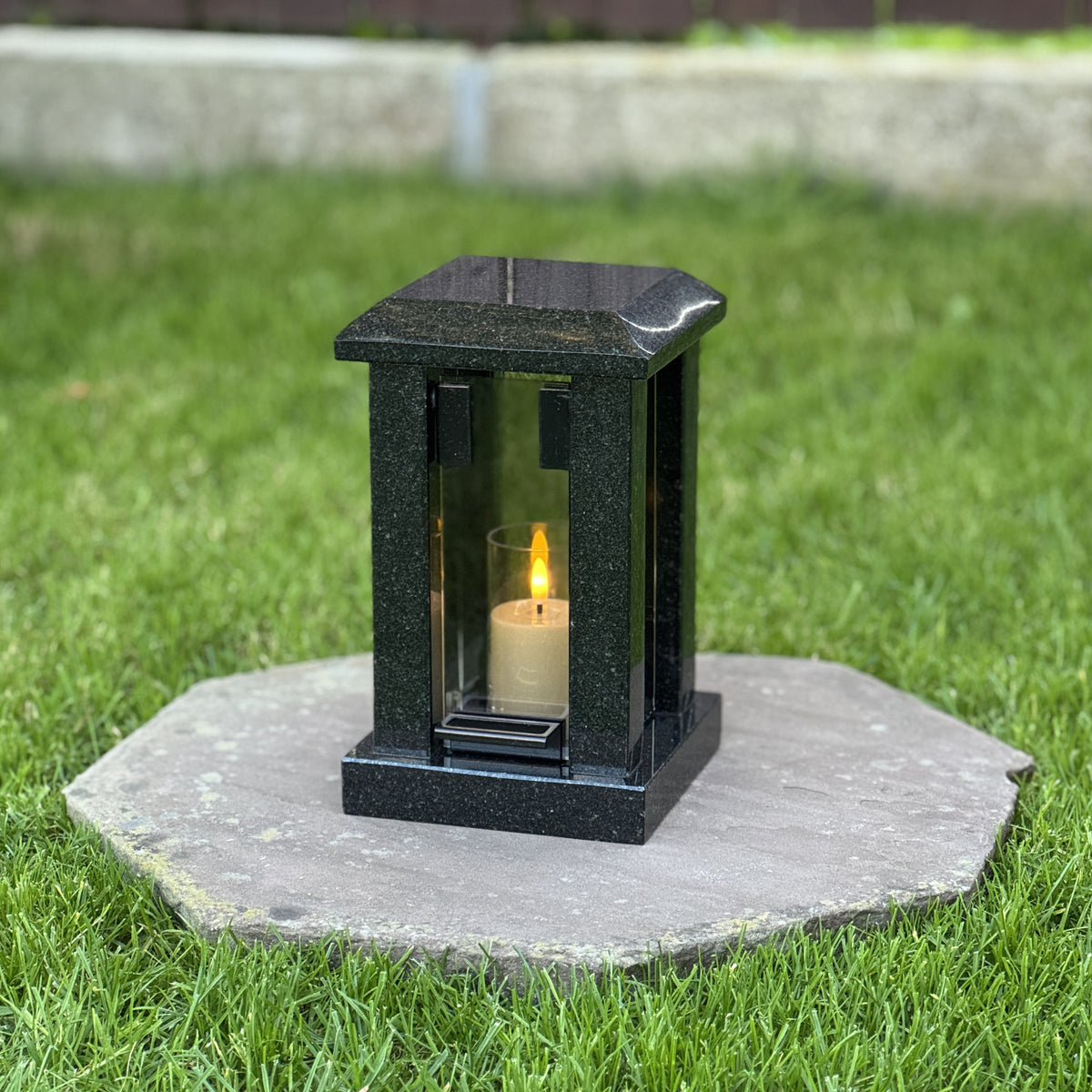 Personalized Granite Grave Lantern