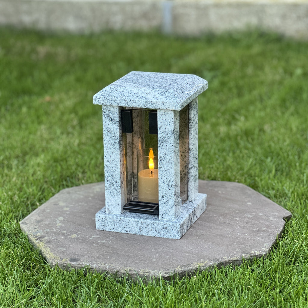 Custom Granite Memorial Lantern for Loved One