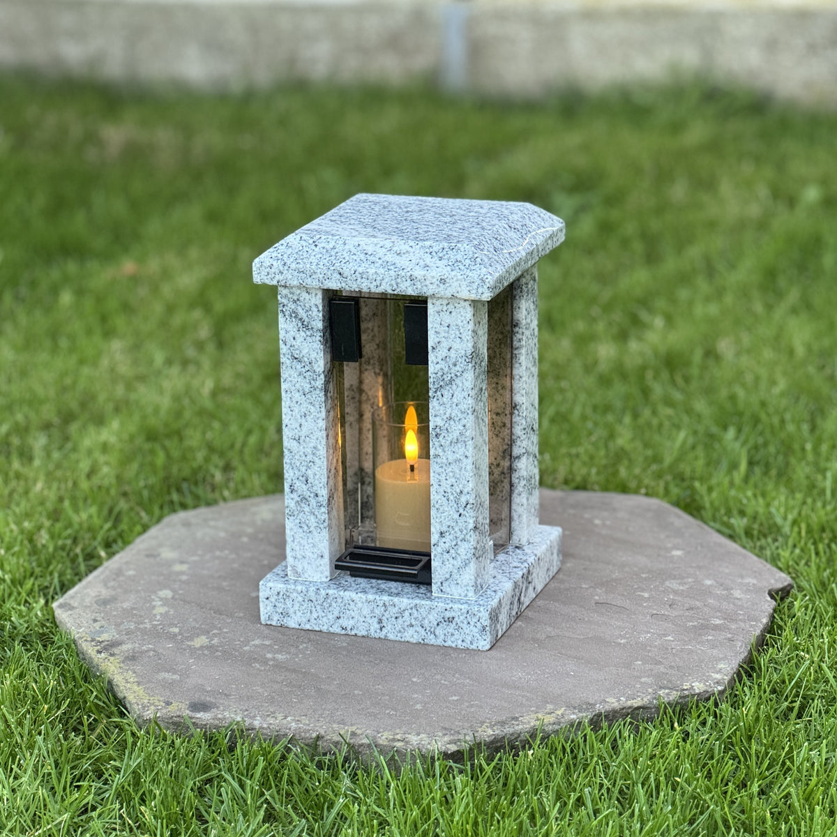 Custom Granite Memorial Lantern for Loved One