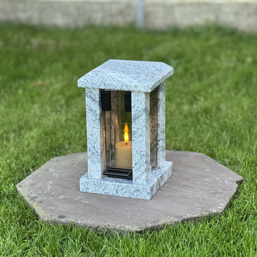 Custom Granite Memorial Lantern for Loved One