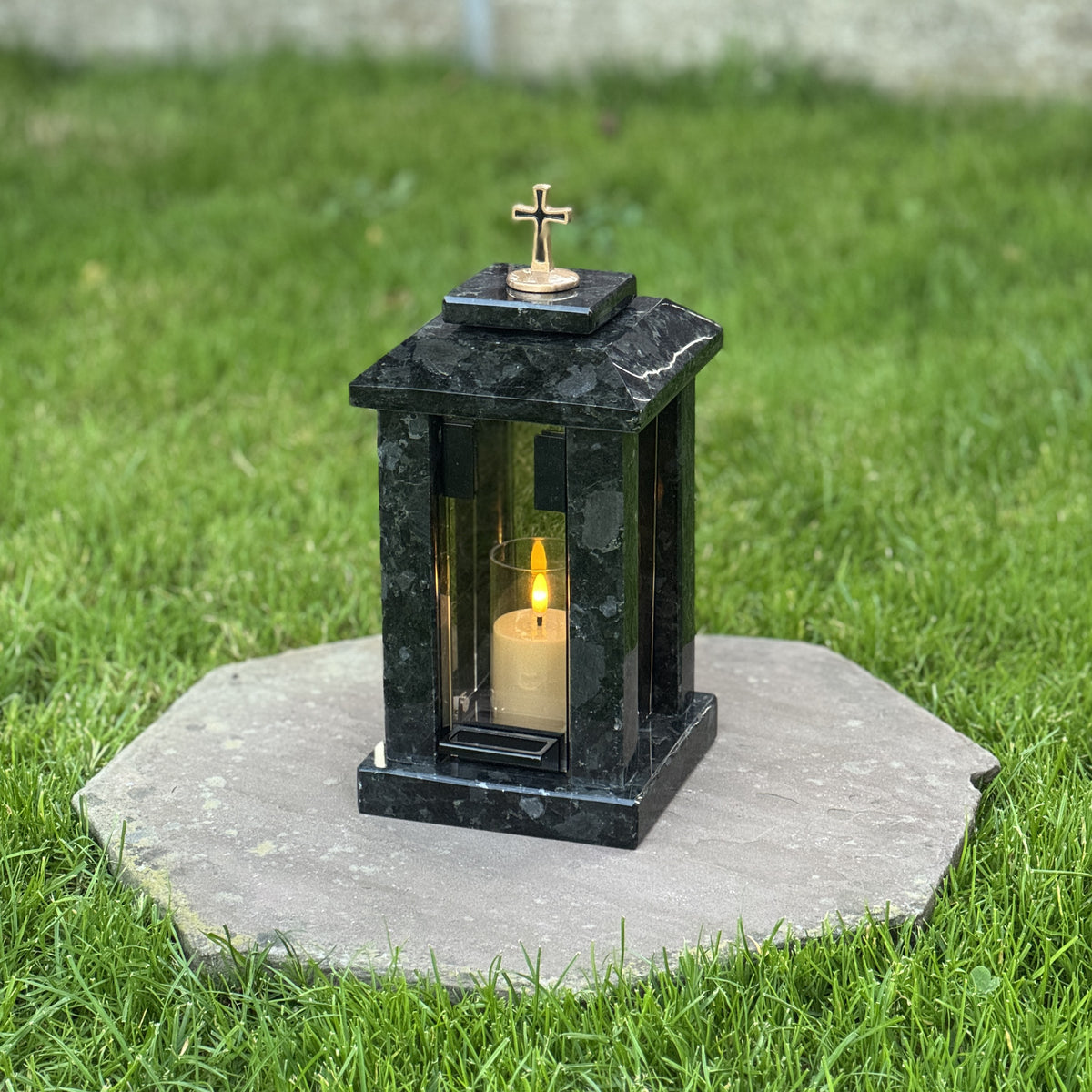 Personalized Granite Grave Lantern