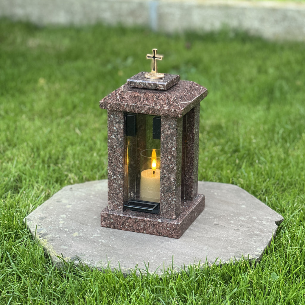 Personalized Granite Grave Lantern