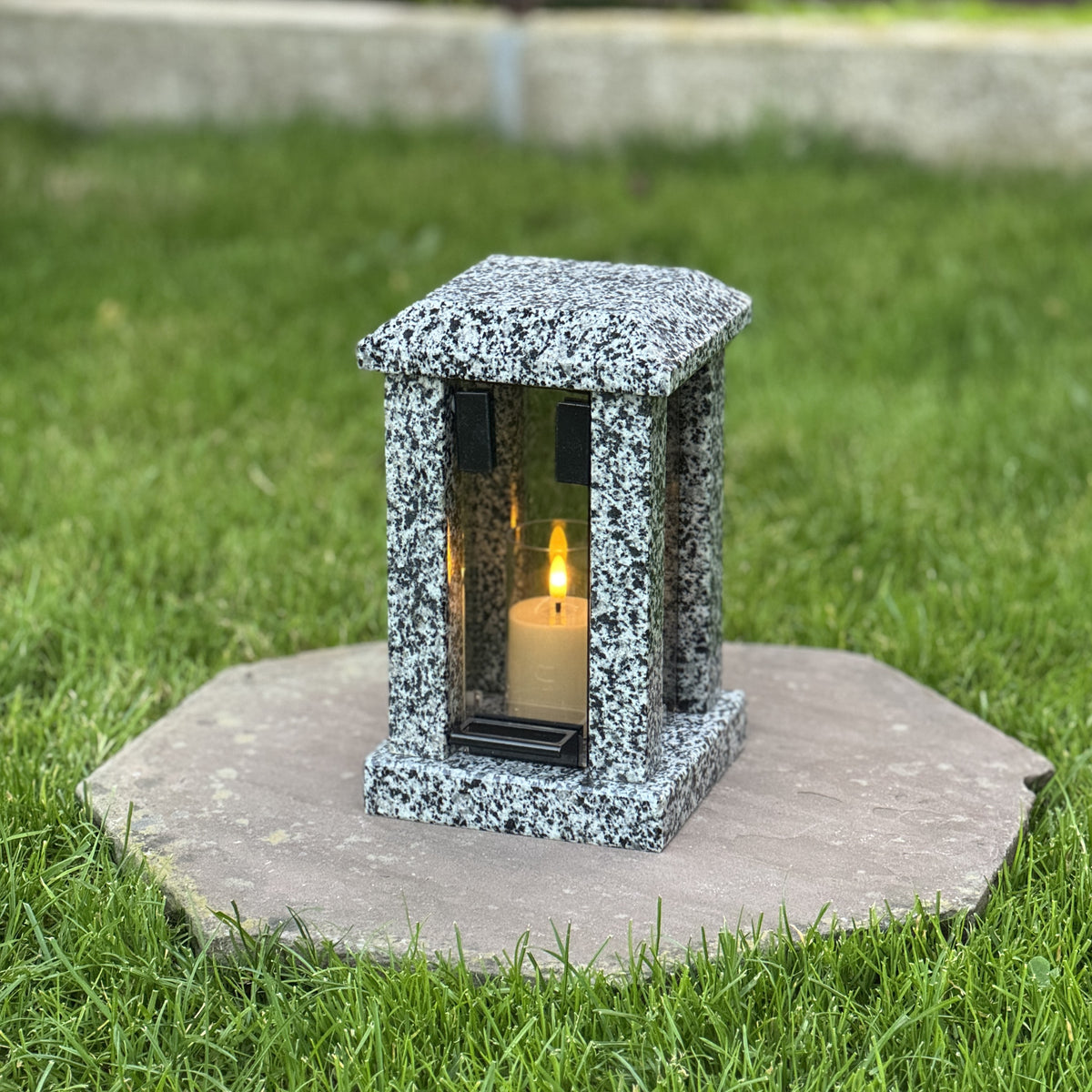 Custom Granite Memorial Lantern for Loved One