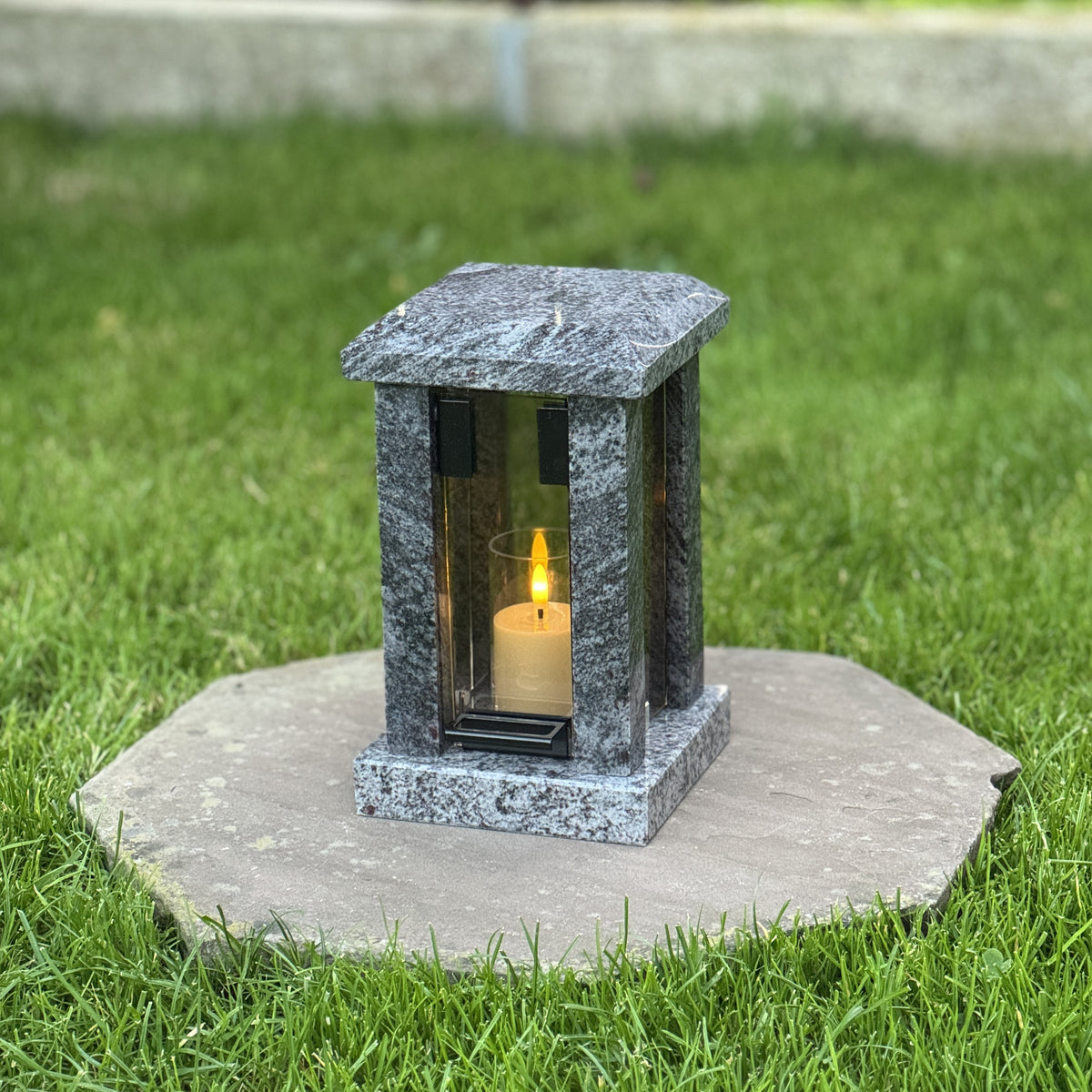 Custom Granite Memorial Lantern for Loved One