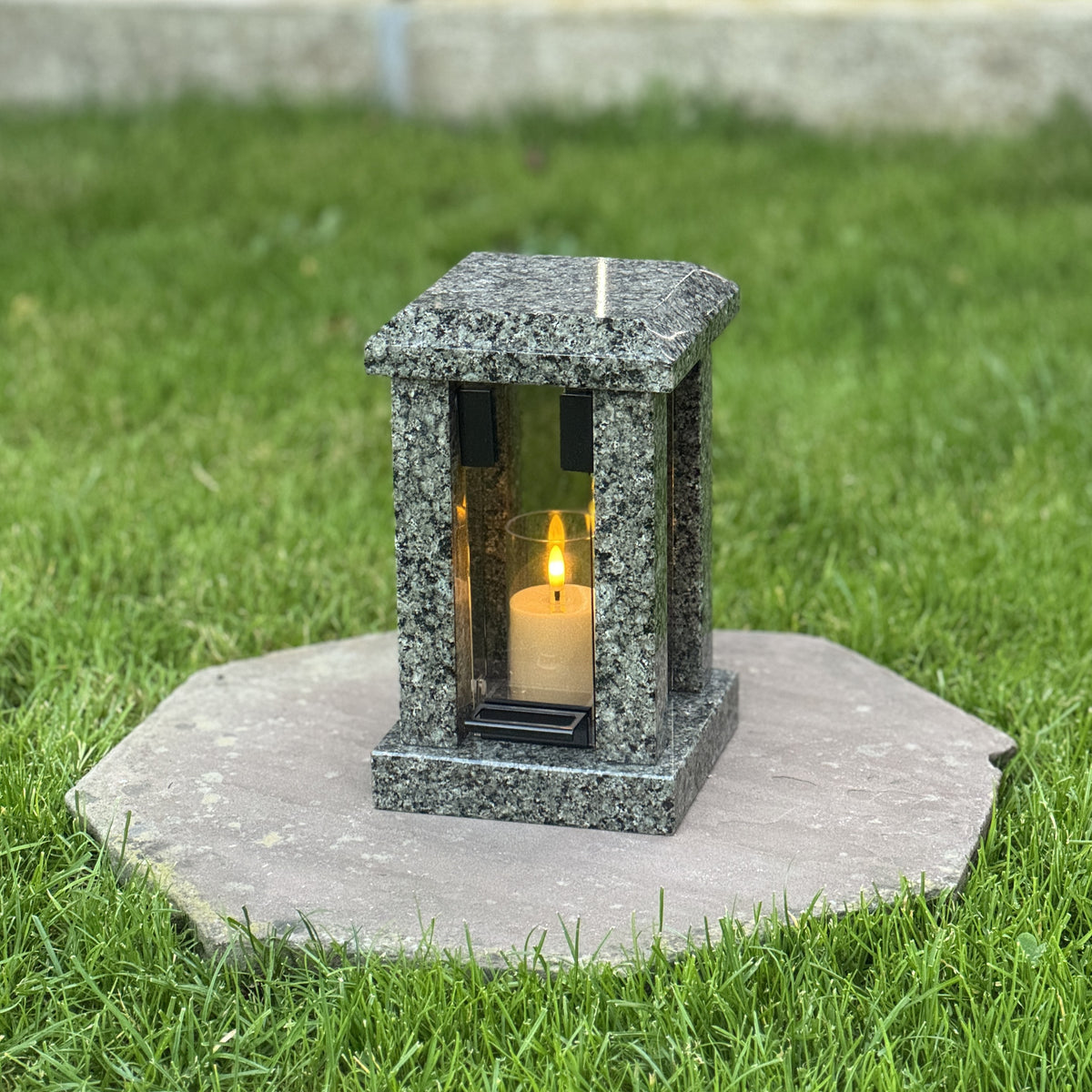 Custom Granite Memorial Lantern for Loved One