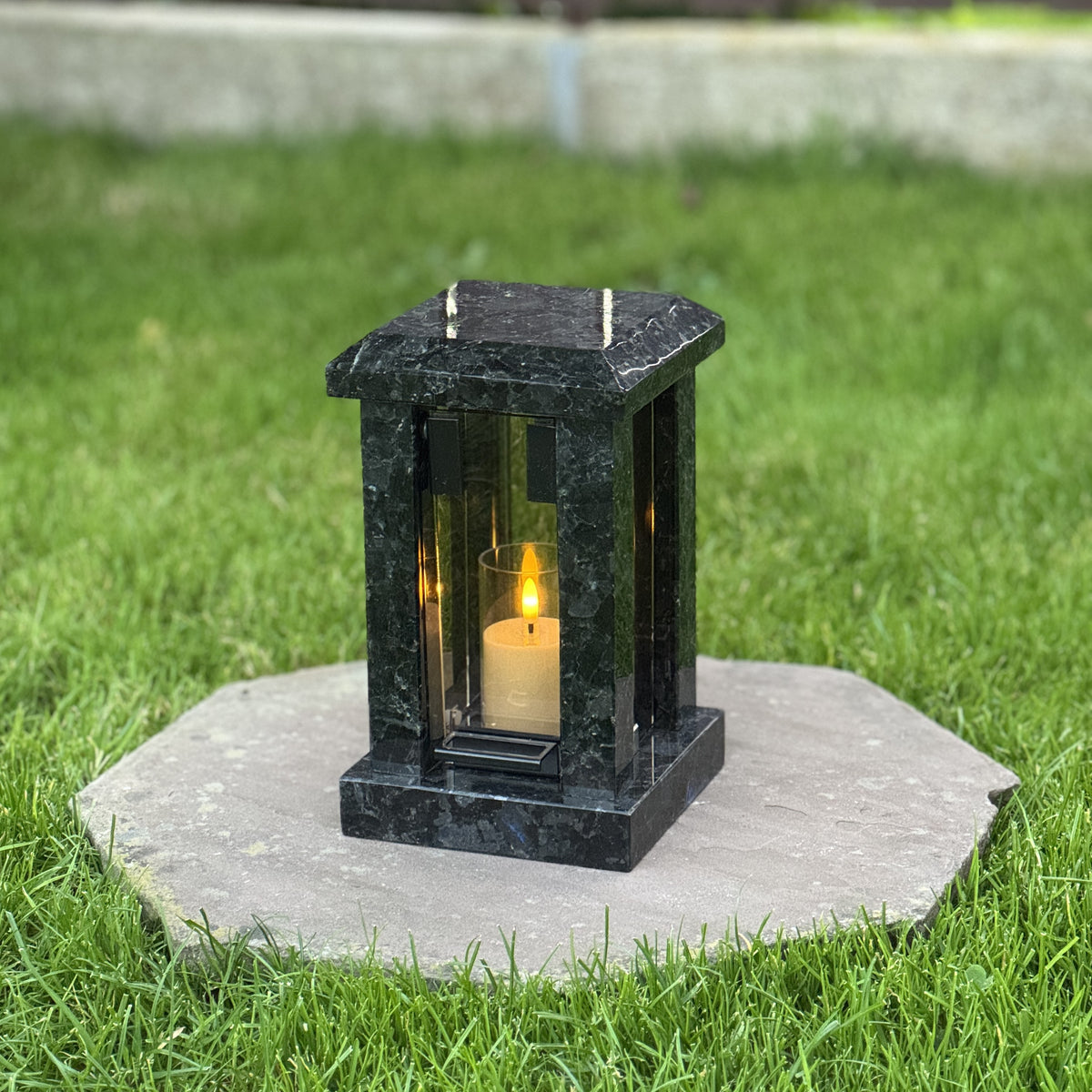 Custom Granite Memorial Lantern for Loved One