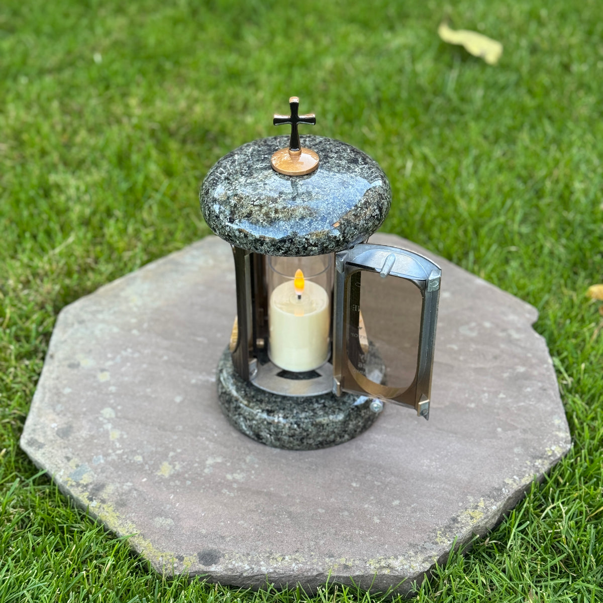 Personalized Granite Memorial Lantern