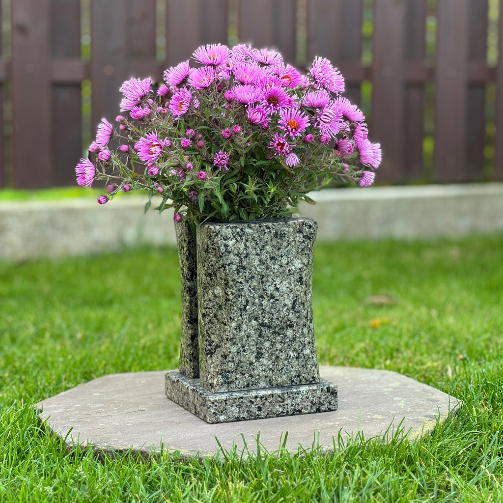 Personalized Headstone Granite Vase for Flowers