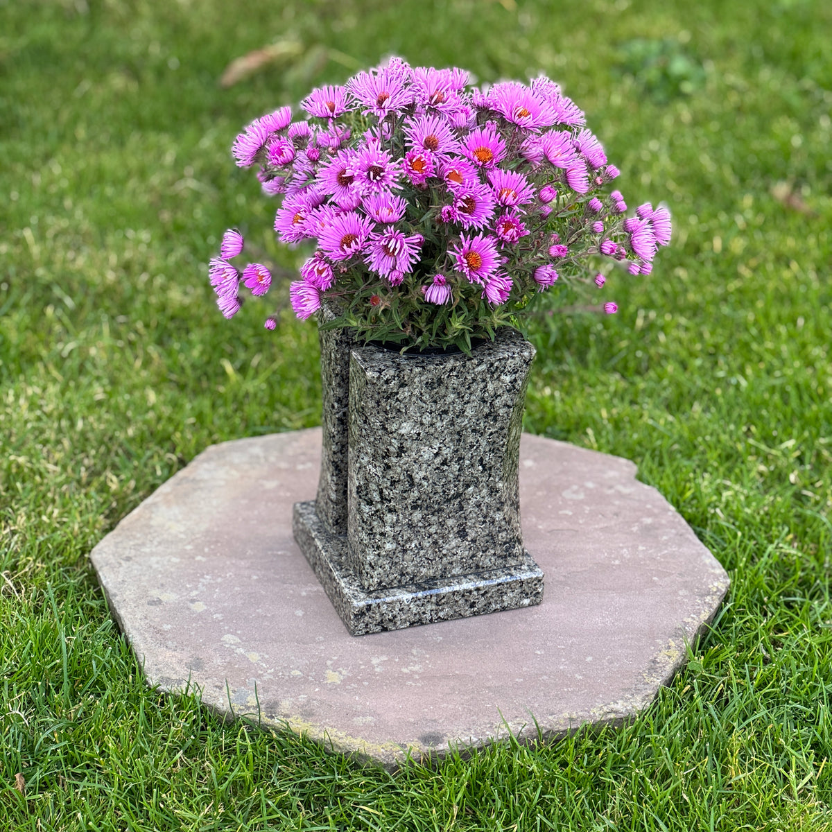 Personalized Headstone Granite Vase for Flowers