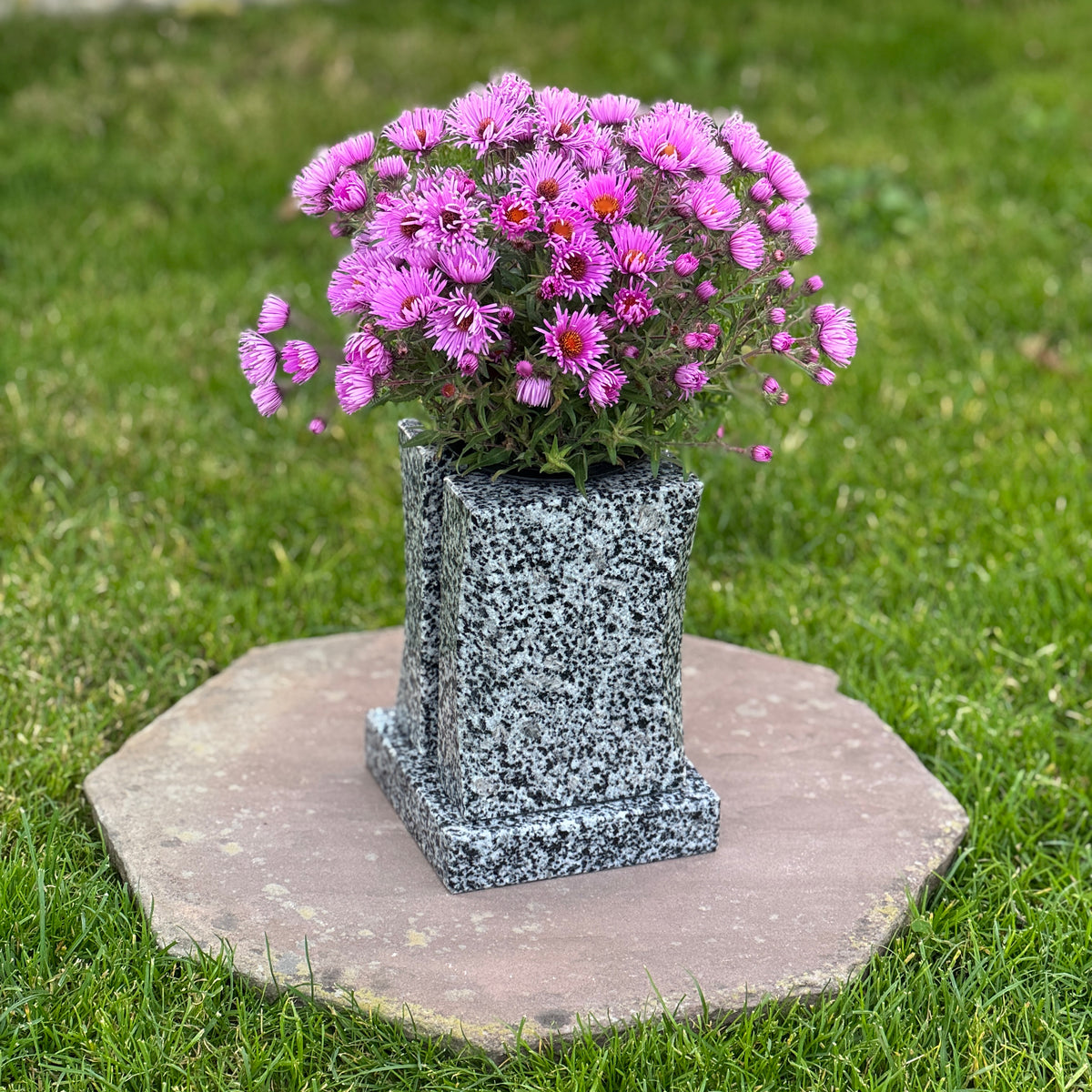 Personalized Headstone Granite Vase for Flowers