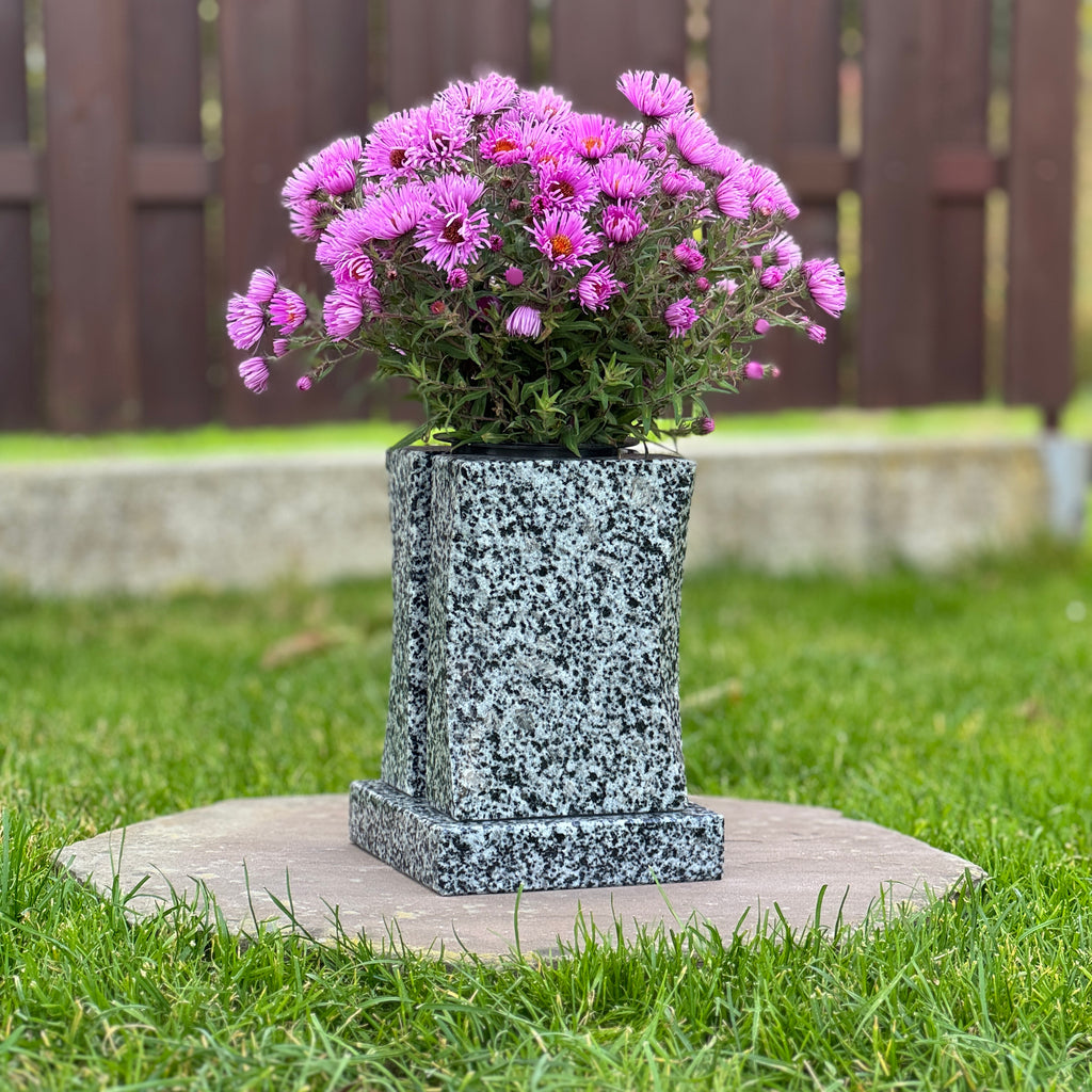 Personalized Headstone Granite Vase for Flowers