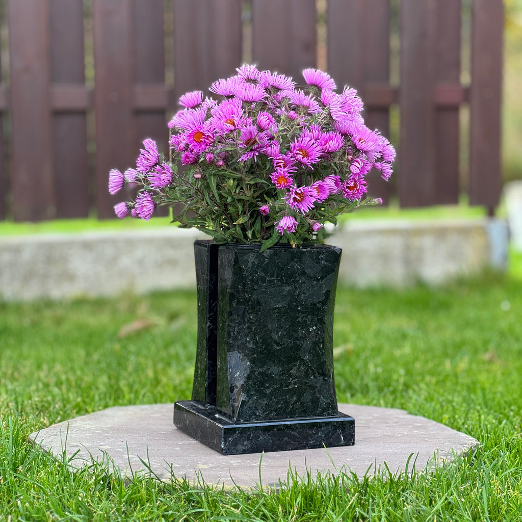 Personalized Headstone Granite Vase for Flowers