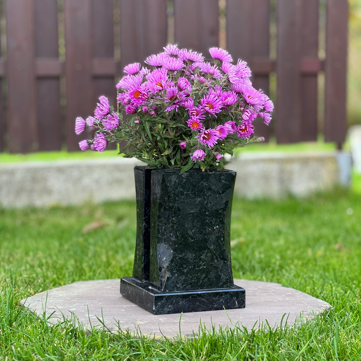 Personalized Headstone Granite Vase for Flowers