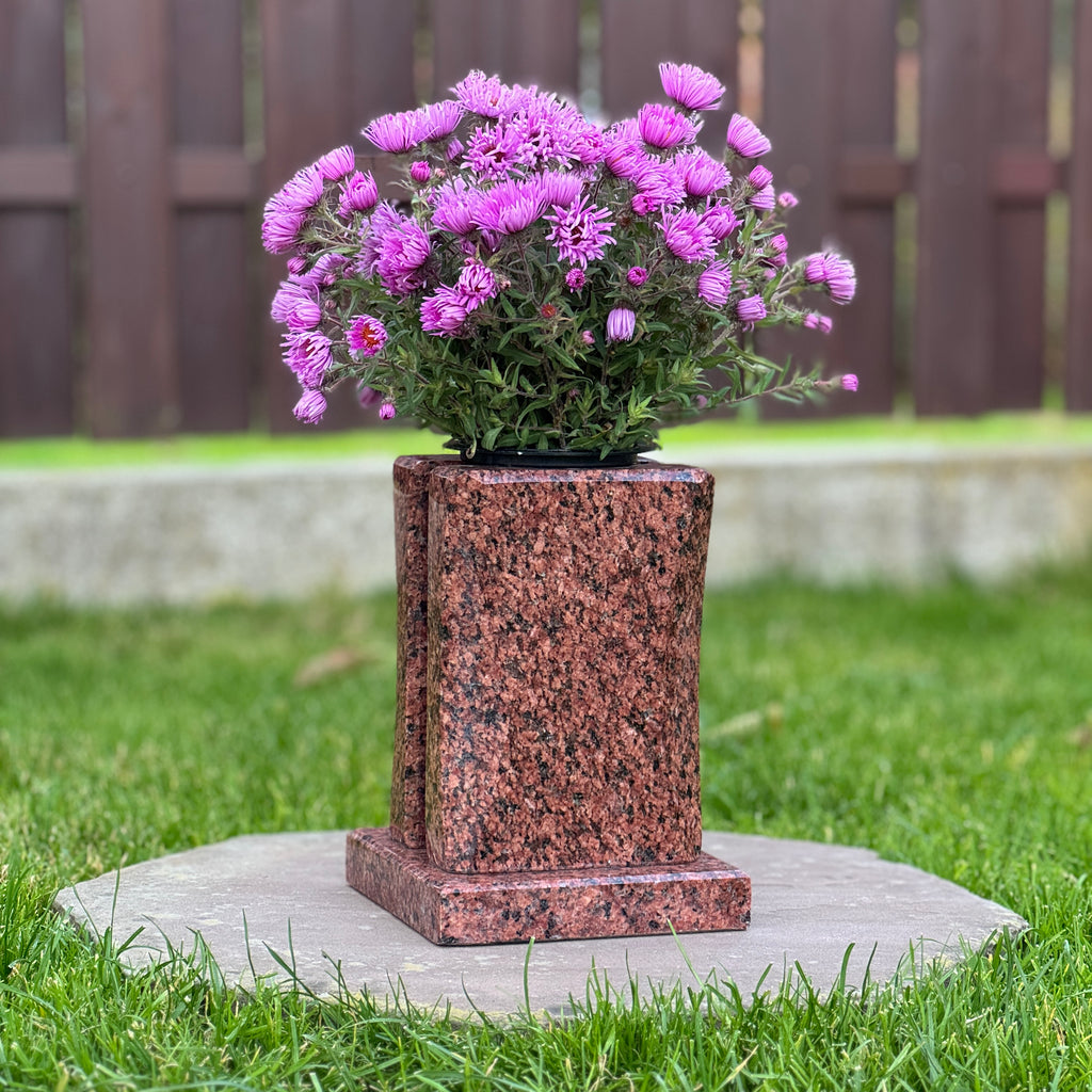 Personalized Headstone Granite Vase for Flowers