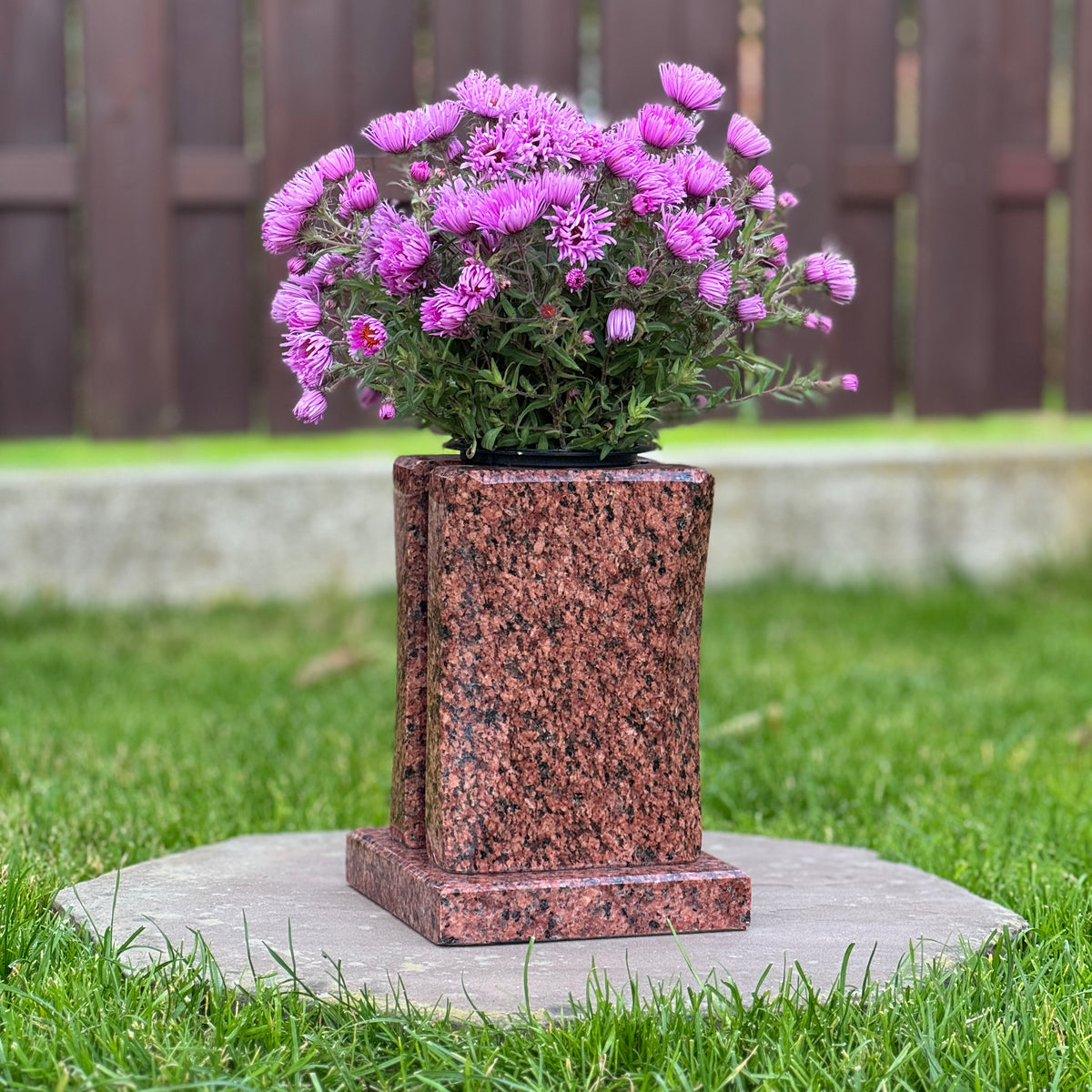 Personalized Headstone Granite Vase for Flowers