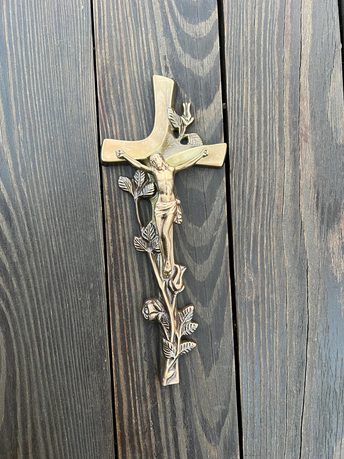 Solid Brass Crucifix for Wall Catholic Gift