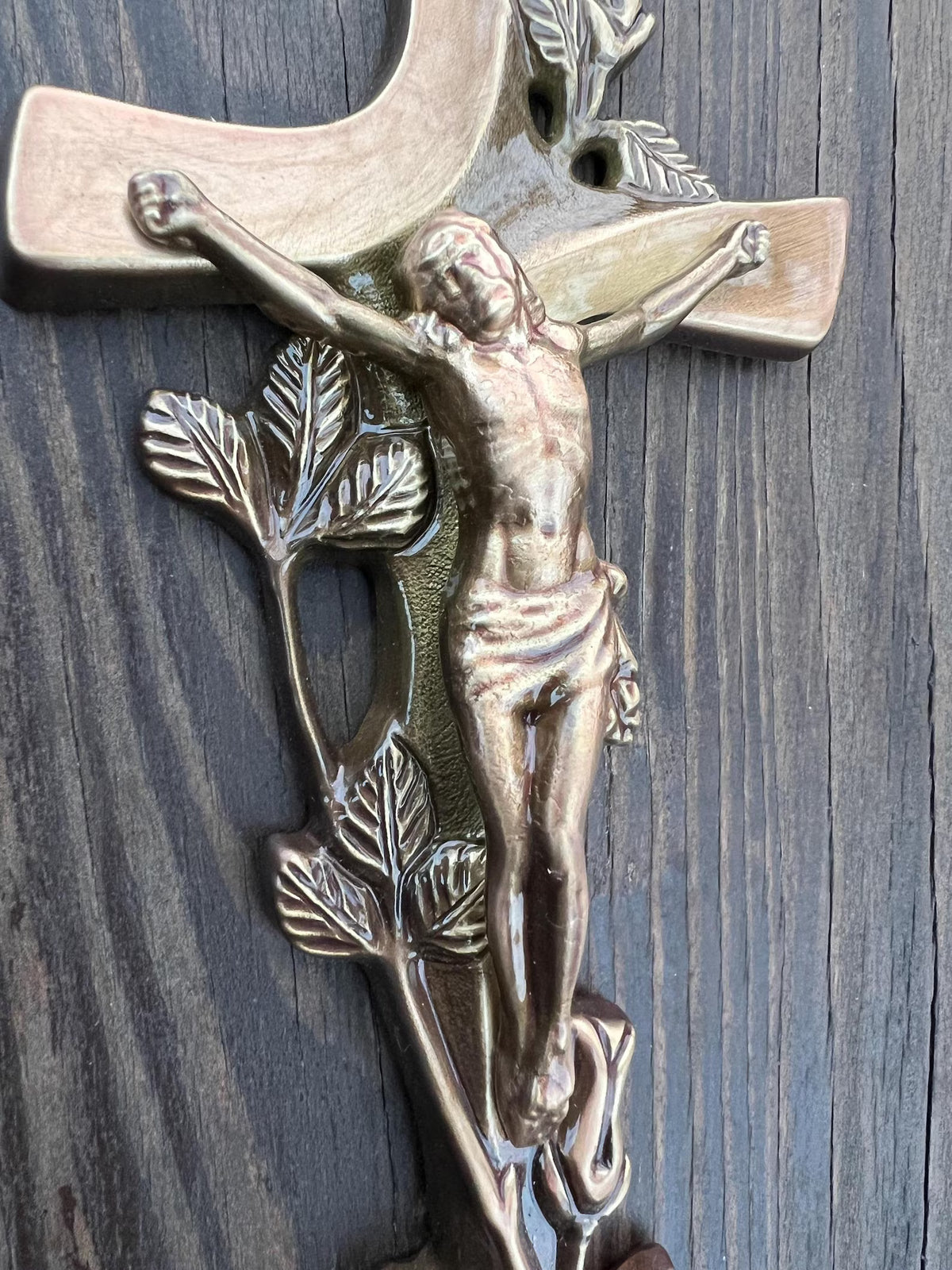 Solid Brass Crucifix for Wall Catholic Gift