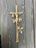Solid Brass Crucifix for Wall Catholic Gift