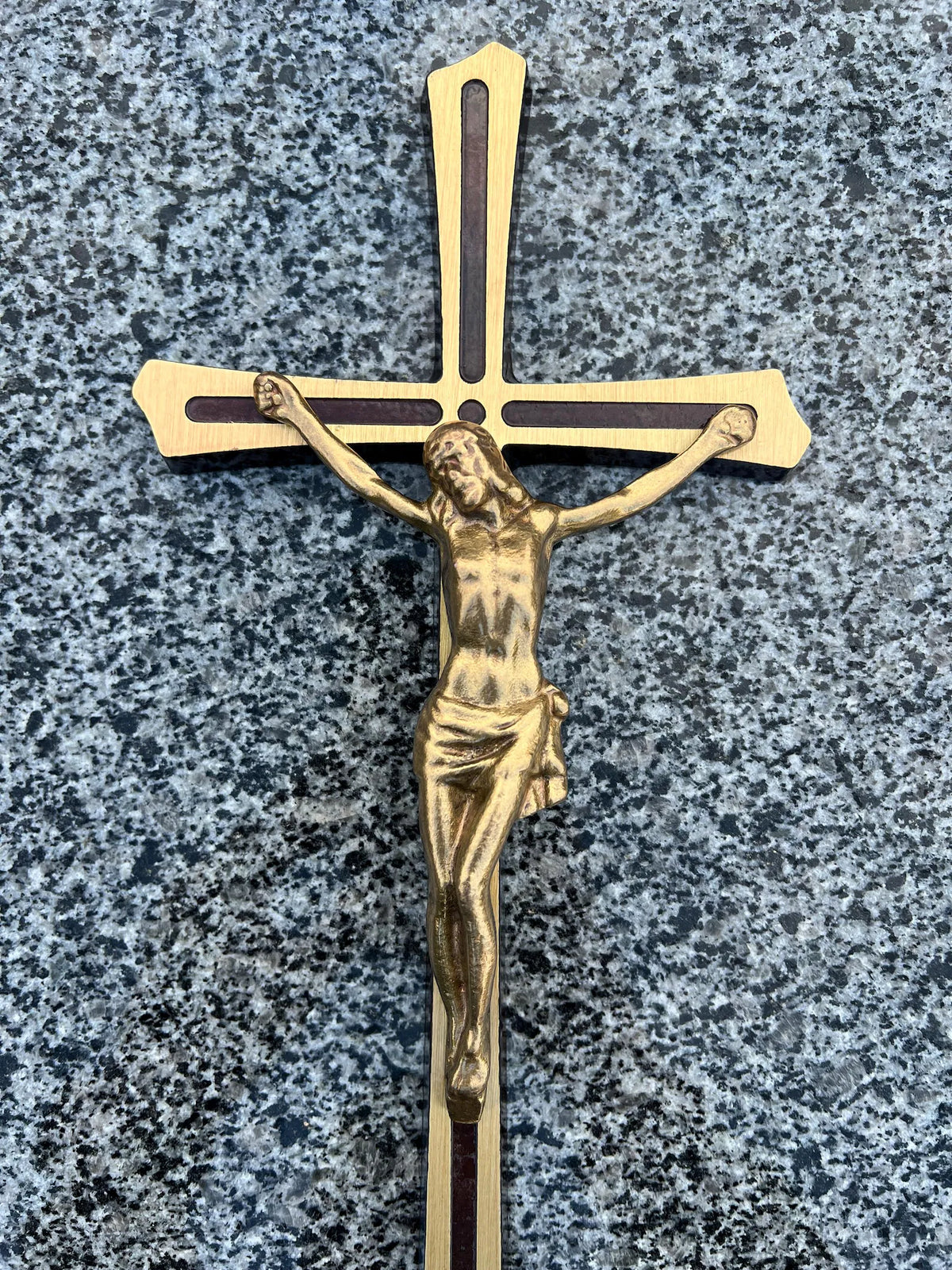 Jesus on the Cross Solid Brass Wall Crucifix