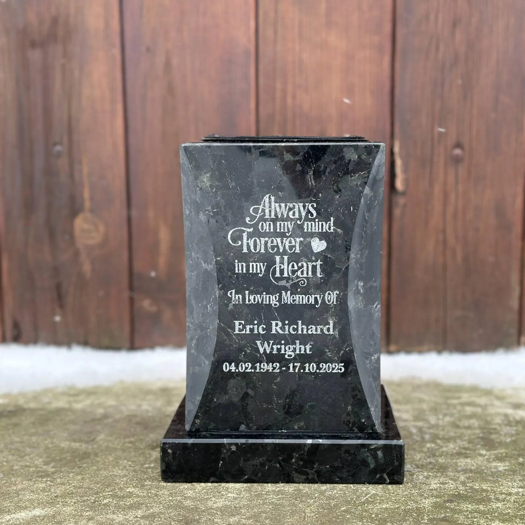 Personalized Headstone Granite Vase for Flowers