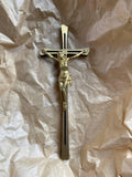 Jesus on the Cross Solid Brass Wall Crucifix