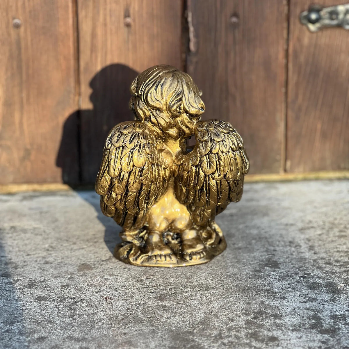 Kneeling Praying Angel Small Cherub Statue for Garden