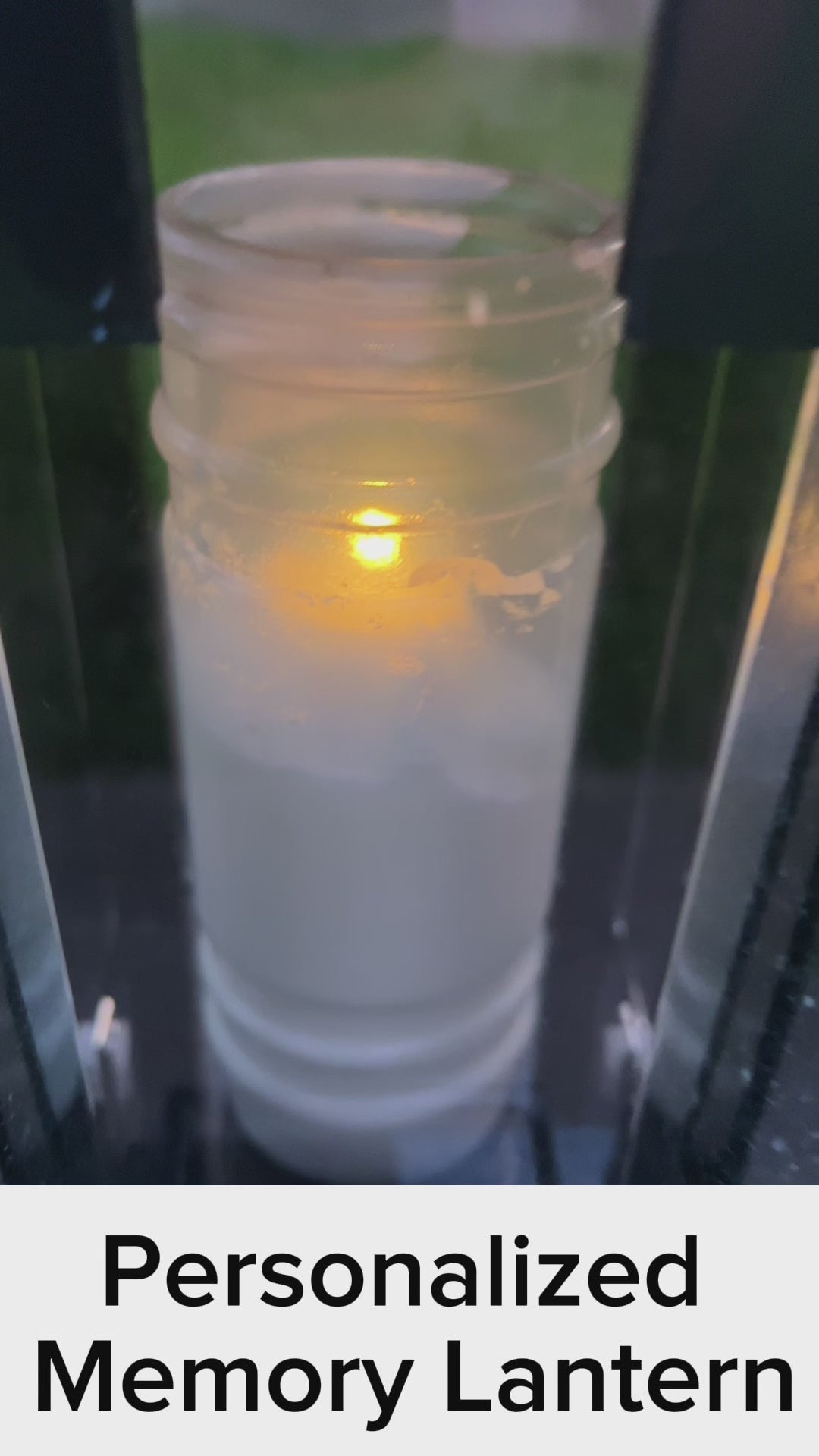 Custom Granite Memorial Lantern for Loved One